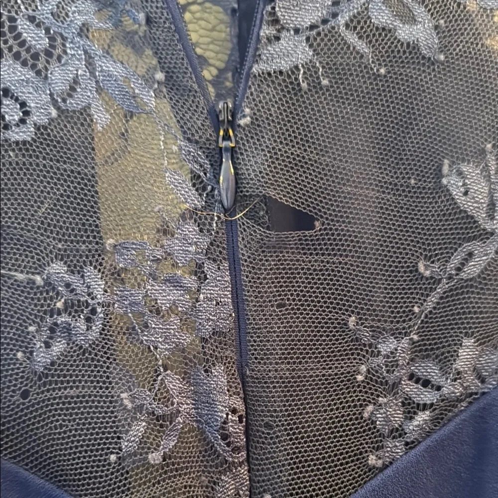 Lulu's Blue Sheath Dress with Bishop Sleeves - Picture 5 of 5